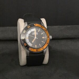Invicta Specialty Collection Watch Mens OS Black Orange Rubber Strap 12842 Diver